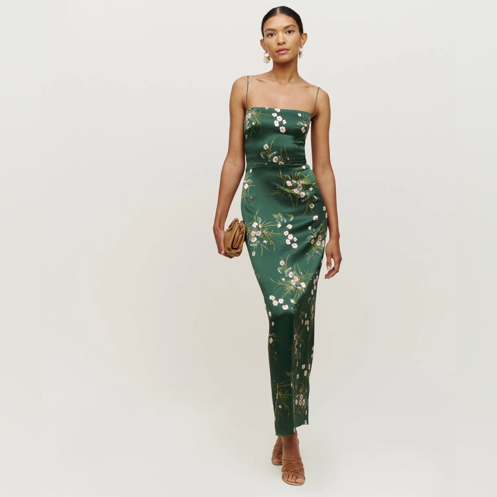 Reformation Frankie Silk Dress Size 8